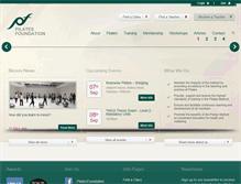 Tablet Screenshot of pilatesfoundation.com